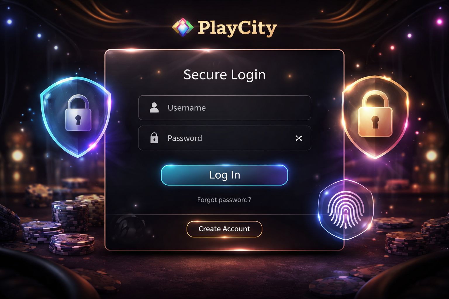 Proceso de inicio de sesión PlayCity para usuarios de casino en México