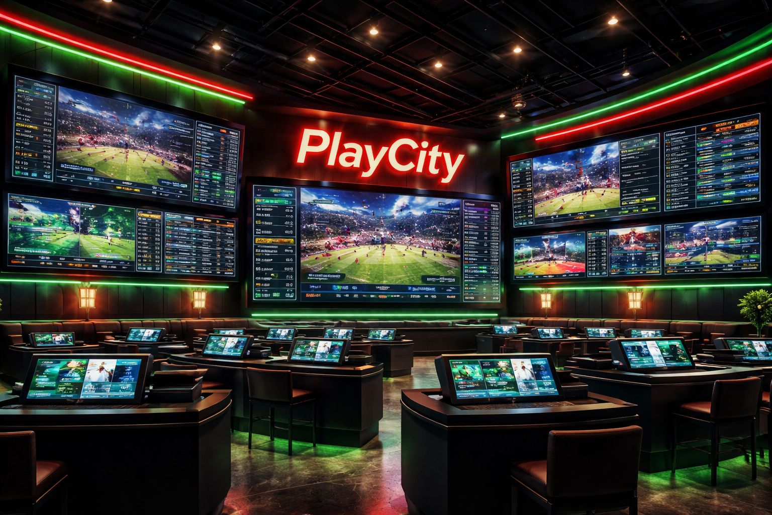 Interfaz de apuestas deportivas PlayCity con enfoque en deportes en vivo